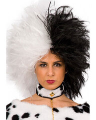 Parukas Cruella, must-valge цена и информация | Карнавальные костюмы | kaup24.ee