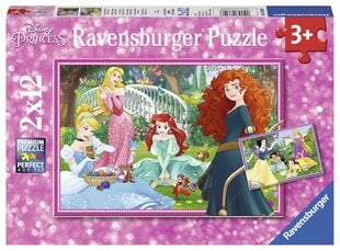 Pusle Ravensburger Disney Princess (Disney printsess), 7620, 2 x 12 osa цена и информация | Пазлы | kaup24.ee