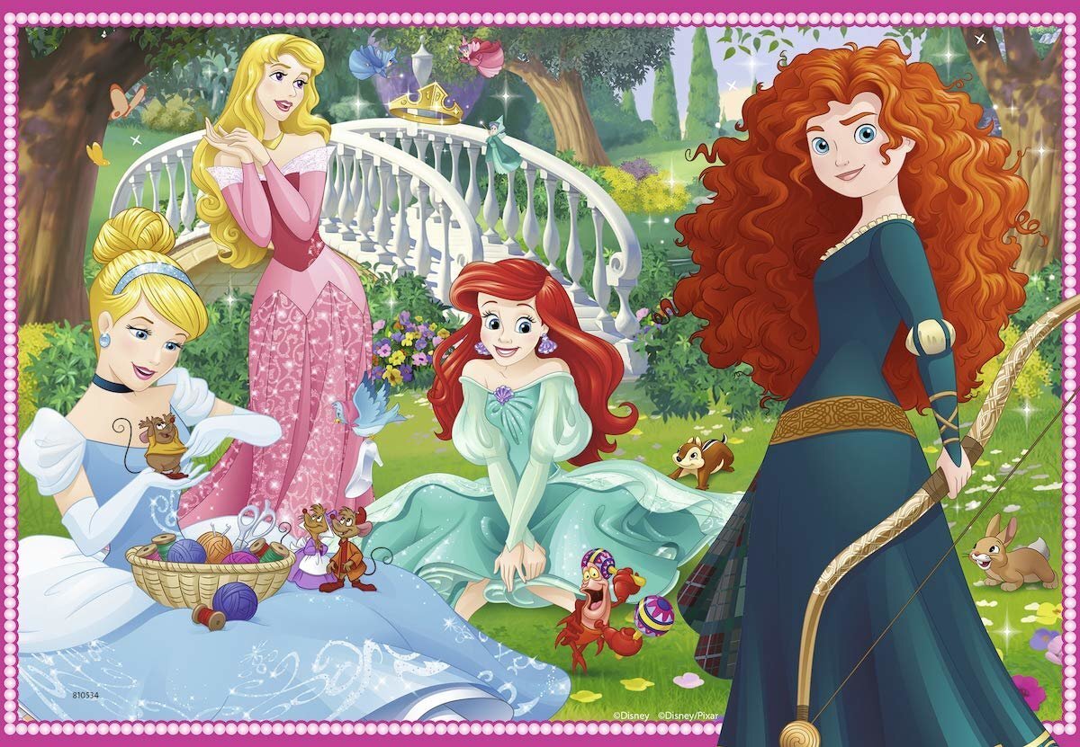 Pusle Ravensburger Disney Princess (Disney printsess), 7620, 2 x 12 osa цена и информация | Pusled | kaup24.ee