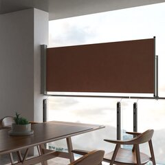 lahtitõmmatav terrassi külgsein, 100 x 300 cm, pruun цена и информация | Зонты, маркизы, стойки | kaup24.ee