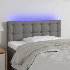 LED-voodipeats, tumehall, 80x5x78/88 cm, kangas цена и информация | Кровати | kaup24.ee