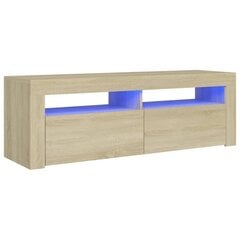 telerialus LED-tuledega, Sonoma tamm, 120 x 35 x 40 cm цена и информация | Тумбы под телевизор | kaup24.ee