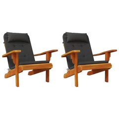 Adirondack toolipadjad 2 tk, must, oxford kangas цена и информация | Подушки, наволочки, чехлы | kaup24.ee