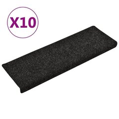 Trepimatid 10 tk, must, 65x25 cm цена и информация | Ковры | kaup24.ee