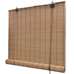ruloo, bambus 80 x 220 cm, pruun цена и информация | Рулонные шторы | kaup24.ee
