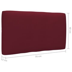 euroalustest diivani padi, veinipunane 70 x 40 x 10 cm цена и информация | Подушки, наволочки, чехлы | kaup24.ee