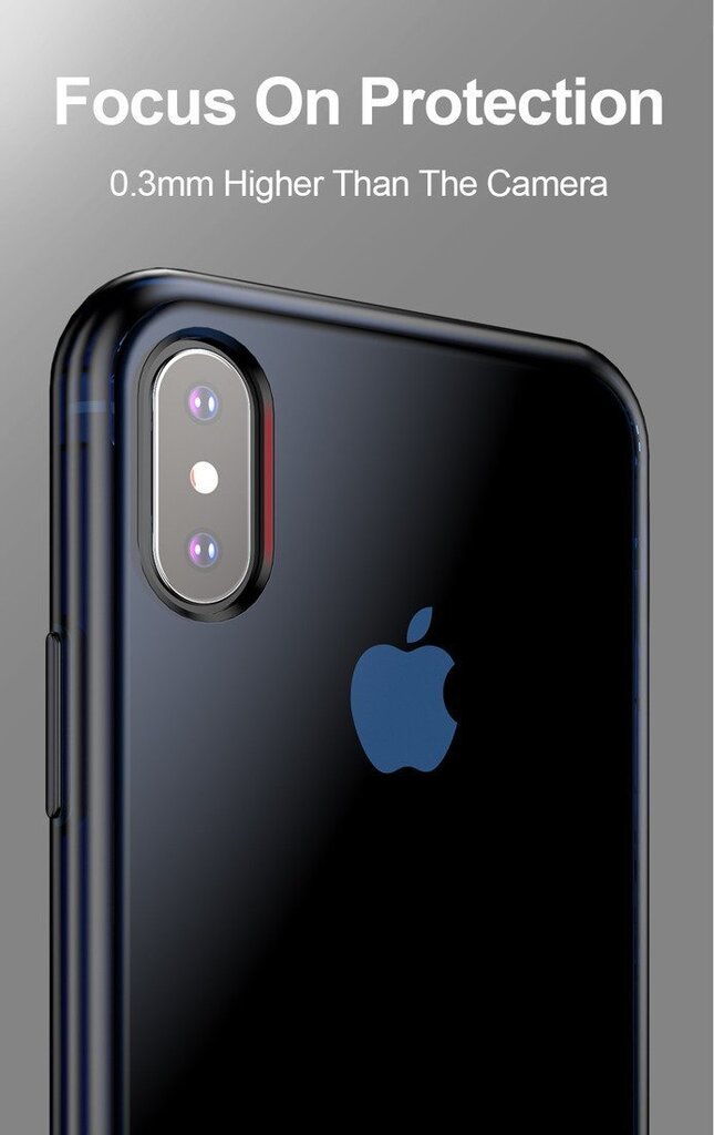 Silikoonist kaitseümbris Dux Ducis Light, sobib Apple iPhone XS Max, Läbipaistev/Sinine hind ja info | Telefoni kaaned, ümbrised | kaup24.ee