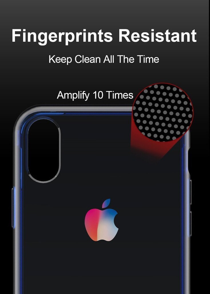 Silikoonist kaitseümbris Dux Ducis Light, sobib Apple iPhone XS Max, Läbipaistev/Sinine hind ja info | Telefoni kaaned, ümbrised | kaup24.ee