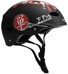 Велосипедный шлем Spartan Fire, черный/красный цена и информация | Шлемы | kaup24.ee