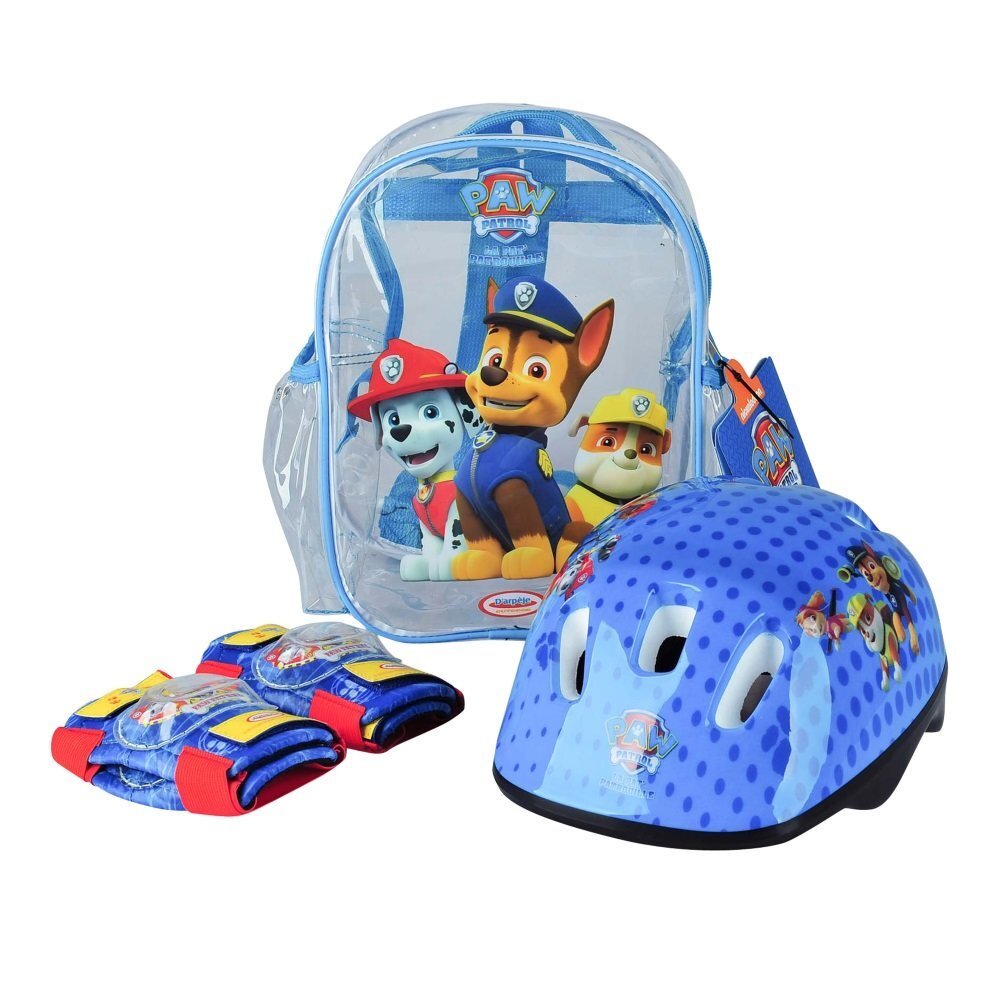 Laste kaitsmete ja kiivri komplekt Paw Patrol hind ja info | Rulluisukaitsmed | kaup24.ee