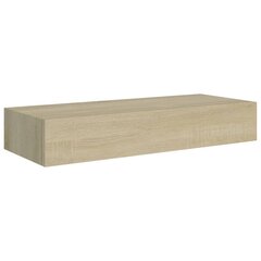 sahtliga seinariiul, tamm, 60 x 23,5 x 10 cm, MDF цена и информация | Полки | kaup24.ee