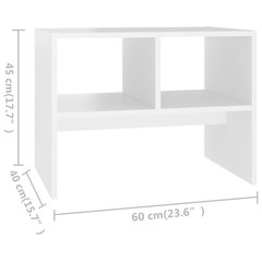 Abilaud, 60x40x45 cm, valge hind ja info | Diivanilauad | kaup24.ee