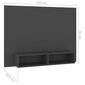 TV-seinakapp, hall, 120 x 23,5 x 90 cm, puitlaastplaat hind ja info | TV alused | kaup24.ee