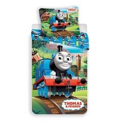 Voodipesukomplekt Thomas &amp; Friends 140 x 200 cm + padjapüür 70 x 90 cm цена и информация | Детское постельное бельё | kaup24.ee