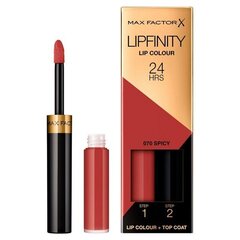 Kauapüsiv huulepulk Max Factor Lipfinity, 4,2 g, 115 Confident hind ja info | Huulepulgad, -läiked, -palsamid, vaseliin | kaup24.ee