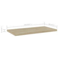 riiuliplaadid 4 tk, Sonoma tamm, 40x20x1,5 cm, puitlaastplaat цена и информация | Полки | kaup24.ee