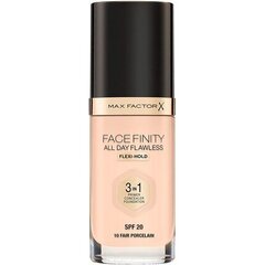 Jumestuskreem Max Factor Facefinity All Day Flawless 3in1, SPF20, 30 ml 10 Fair Porcelain hind ja info | Jumestuskreemid, puudrid | kaup24.ee