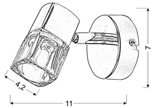 Candellux настенный светильник Diament цена и информация | Настенные светильники | kaup24.ee