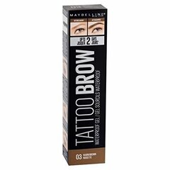 Kulmuvärv Maybelline New York Tattoo Brow 5 ml, 03 Warm Brown hind ja info | Kulmuvärvid, -pliiatsid | kaup24.ee