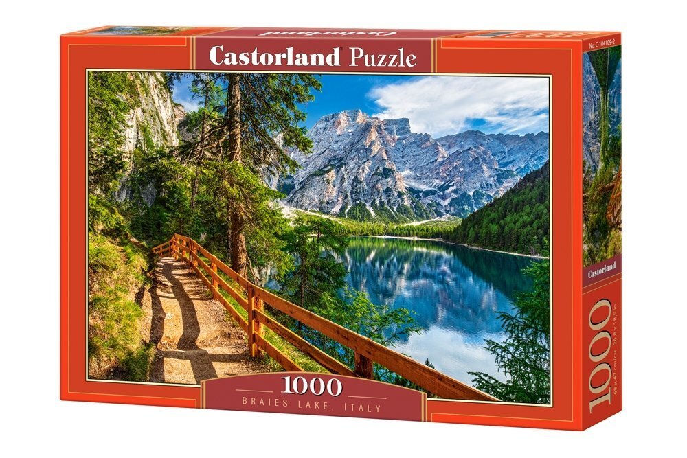 Pusle "Braies Lake, Italy" Castorland, 1000 osa hind ja info | Pusled | kaup24.ee