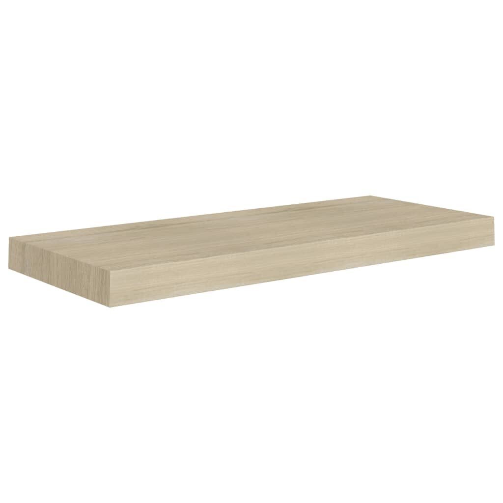 seinariiul, tamm, 60 x 23,5 x 3,8 cm MDF цена и информация | Riiulid | kaup24.ee