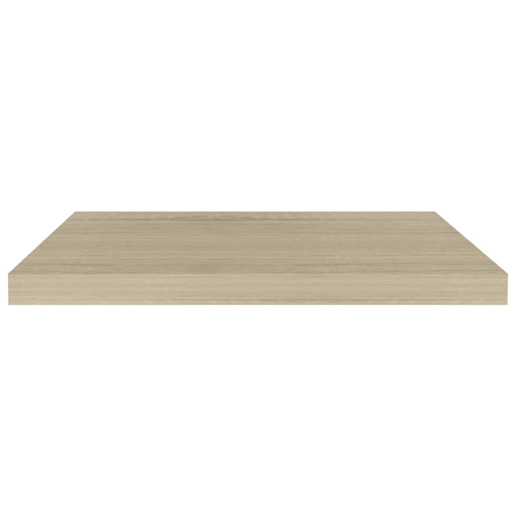 seinariiul, tamm, 60 x 23,5 x 3,8 cm MDF цена и информация | Riiulid | kaup24.ee