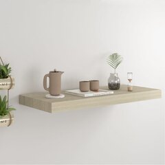 seinariiul, tamm, 60 x 23,5 x 3,8 cm MDF цена и информация | Полки | kaup24.ee