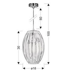 Candellux rippvalgusti Abuko hind ja info | Rippvalgustid | kaup24.ee