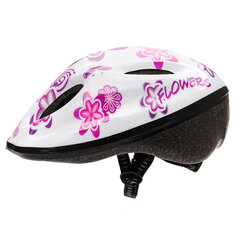Детский велосипедный шлем Метеор МВ5-2, белый/фиолетовый цена и информация | Шлемы | kaup24.ee