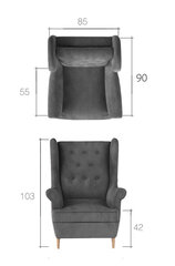 Кресло Aros, синее цена и информация | Кресла | kaup24.ee