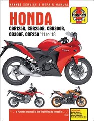 Honda CBR125R, CBR250R, CBR300R, CB300F &amp; CRF250 (11-18) 2nd New edition hind ja info | Reisiraamatud, reisijuhid | kaup24.ee