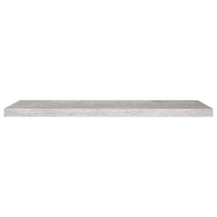 seinariiulid 4 tk, betoonhall, 100 x 23,5 x 3,8 cm MDF цена и информация | Полки | kaup24.ee