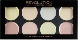 Näo modelleerimise palett Makeup Revolution Ultra Strobe Balm 12 g цена и информация | Пудры, базы под макияж | kaup24.ee