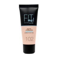 Жидкая тональная основа Maybelline New York Fit Me! Matte & Poreless 30 мл цена и информация | Пудры, базы под макияж | kaup24.ee