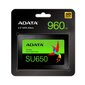 ADATA 960GB 2,5" SATA SSD Ultimate SU650 hind ja info | Sisemised kõvakettad (HDD, SSD, Hybrid) | kaup24.ee