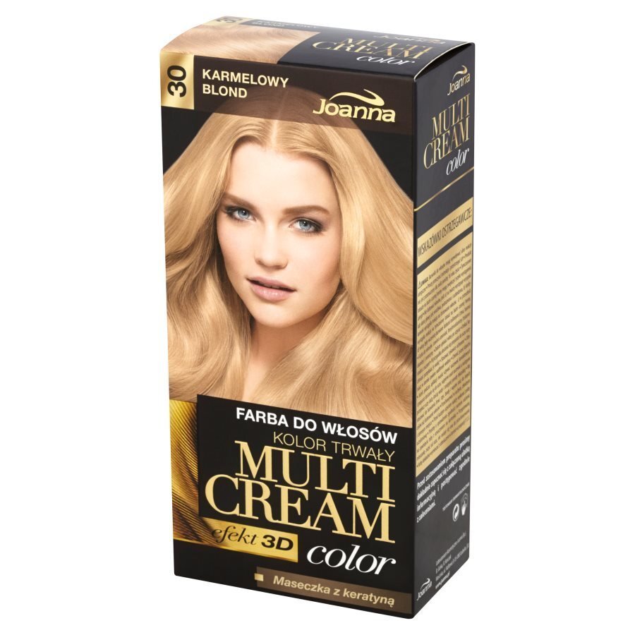 Juuksevärv Joanna Multi Cream Color 100 ml, 30 Caramel Blond цена и информация | Juuksevärvid | kaup24.ee
