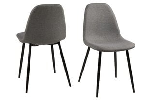 Комплект из 4-х стульев Wilma, темно-серый / черный цена и информация | Стулья для кухни и столовой | kaup24.ee