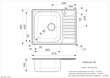 Roostevabast terasest köögivalamu Reginox Admiral 40 (R), 61x49cm цена и информация | Köögivalamud | kaup24.ee