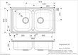 Roostevabast terasest köögivalamu Reginox Diplomat 20 LUX (R), 86x50 cm hind ja info | Köögivalamud | kaup24.ee