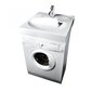 Valamu PAA Claro 60x60 cm,, paigaldatav pesumasinale hind ja info | Kraanikausid, valamud | kaup24.ee