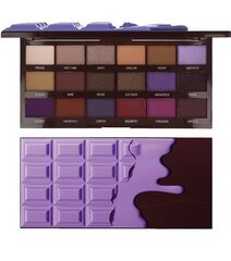 Lauvärvipalett Makeup Revolution London I Heart Revolution Violet Chocolate 20,2 g hind ja info | Ripsmetušid, lauvärvid, silmapliiatsid, seerumid | kaup24.ee