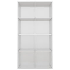 raamaturiiul/puhvetkapp, valge, 66 x 30 x 130 cm, puitlaastplaat hind ja info | Riiulid | kaup24.ee