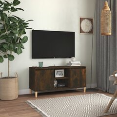 puitjalgadega telerikapp, suitsutatud tamm, 103,5 x 35 x 50 cm hind ja info | TV alused | kaup24.ee