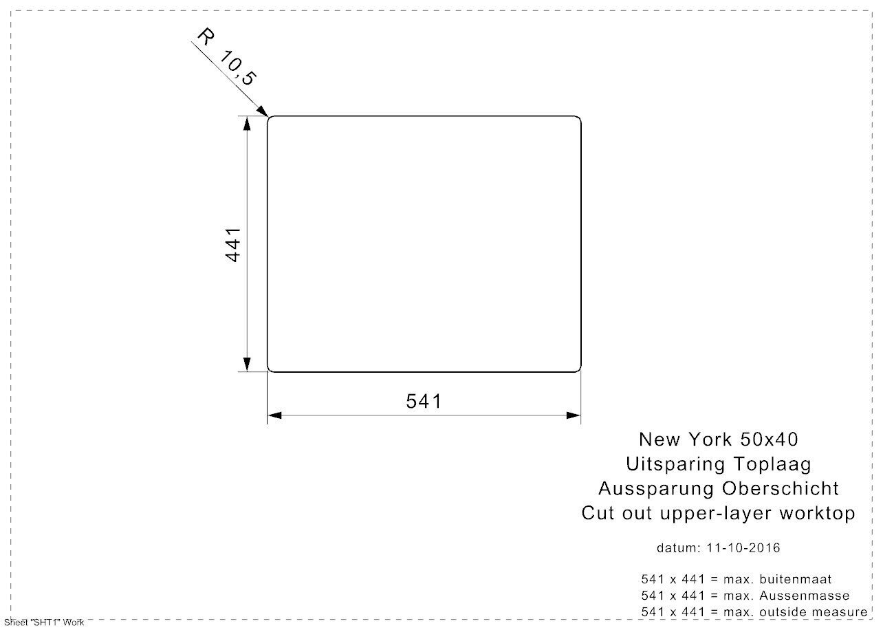 Roostevabast terasest köögivalamu Reginox New York (L), 50x40 cm цена и информация | Köögivalamud | kaup24.ee