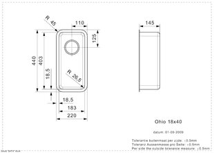 Кухонная мойка из нержавеющей стали Reginox Ohio 18x40 (Л) цена и информация | Раковины на кухню | kaup24.ee