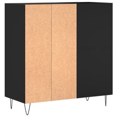 plaadikapp, must, 84,5 x 38 x 89 cm, tehispuit цена и информация | Шкафы | kaup24.ee