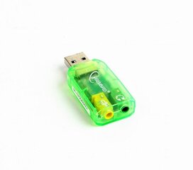 Gembird SC-USB-01, Virtus цена и информация | Звуковые карты | kaup24.ee