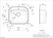 Roostevabast terasest köögivalamu Reginox Orlando, 57.5x50.5 cm цена и информация | Köögivalamud | kaup24.ee