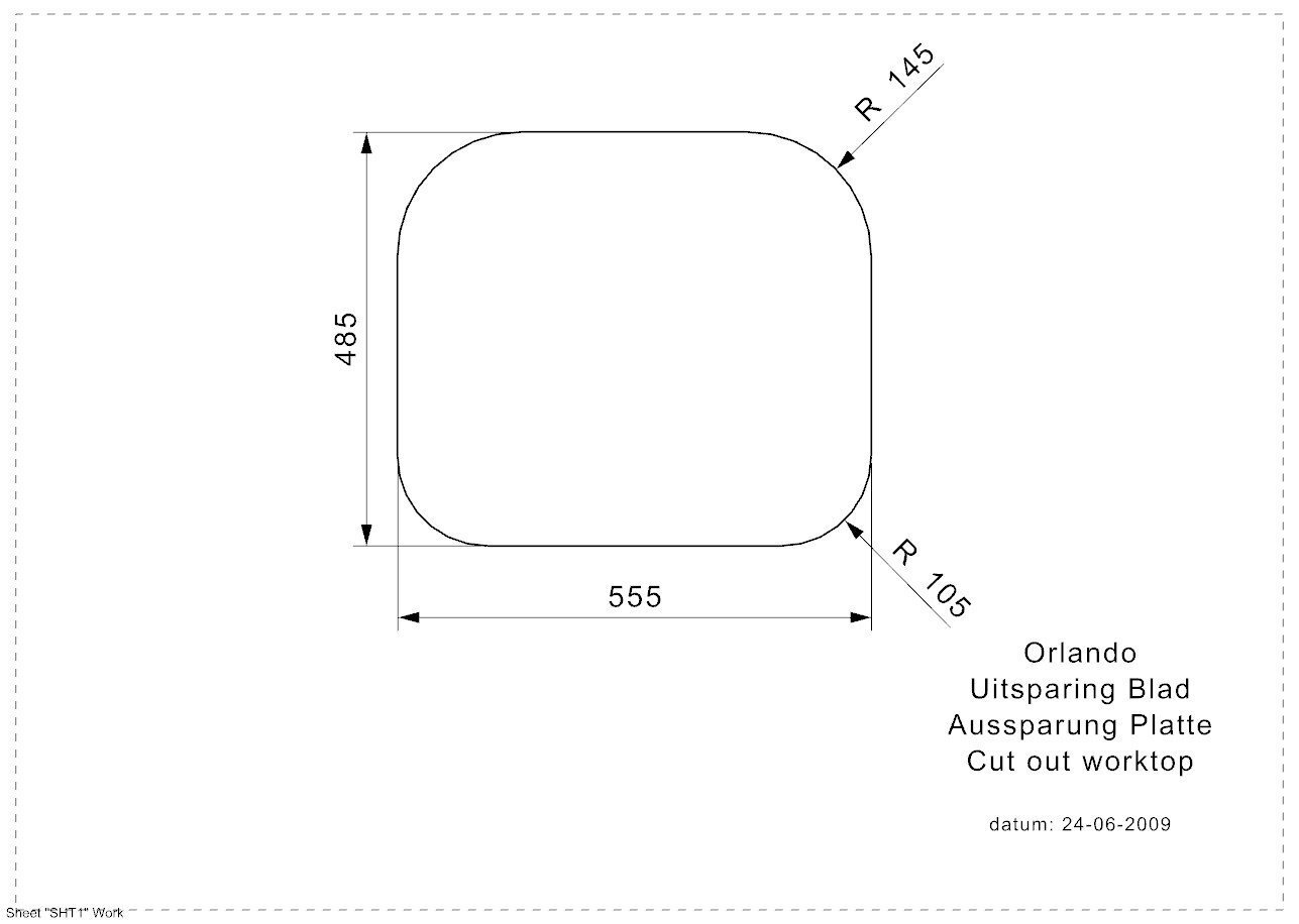 Roostevabast terasest köögivalamu Reginox Orlando, 57.5x50.5 cm цена и информация | Köögivalamud | kaup24.ee