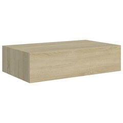 sahtliga seinariiul, tamm 40x23,5x10 cm MDF hind ja info | Riiulid | kaup24.ee